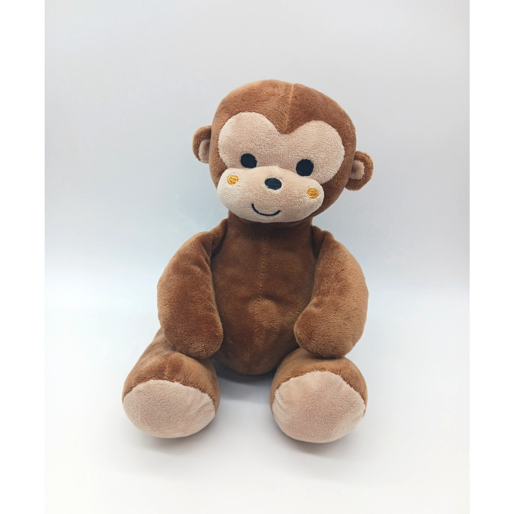 10" Brown Plush Monkey Ollie Bedtime Originals Stuffed Animal Lambs & Ivy